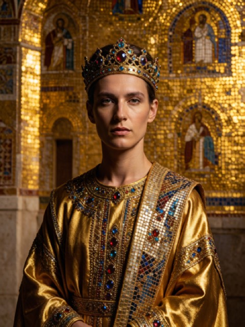 Byzantine Imperial AI portrait example