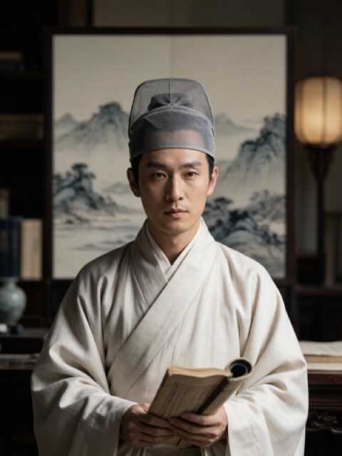 Song Literati AI portrait example