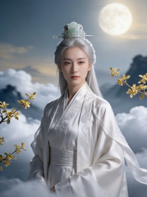 Celestial Immortal AI portrait example