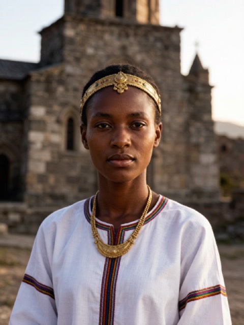 Ethiopian Habesha AI portrait example