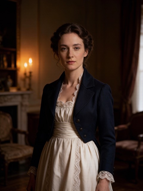 Regency Romance AI portrait example
