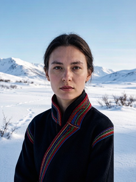 Sami Winter Dress AI portrait example