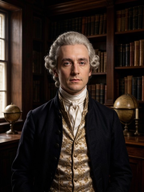 Georgian Gentleman AI portrait example
