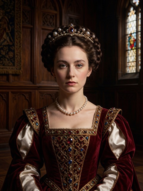 Tudor Court Portrait AI portrait example
