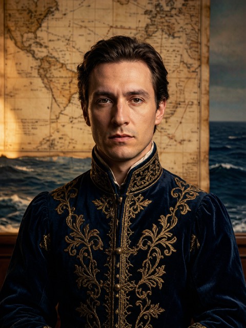 Portuguese Maritime Noble AI portrait example