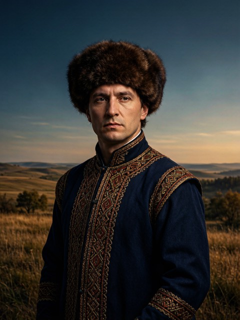 Cossack Hetman AI portrait example