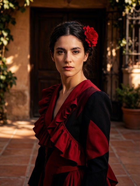 Andalusian Flamenco AI portrait example