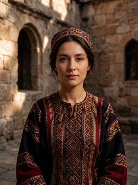 Armenian Traditional Dress AI portrait example