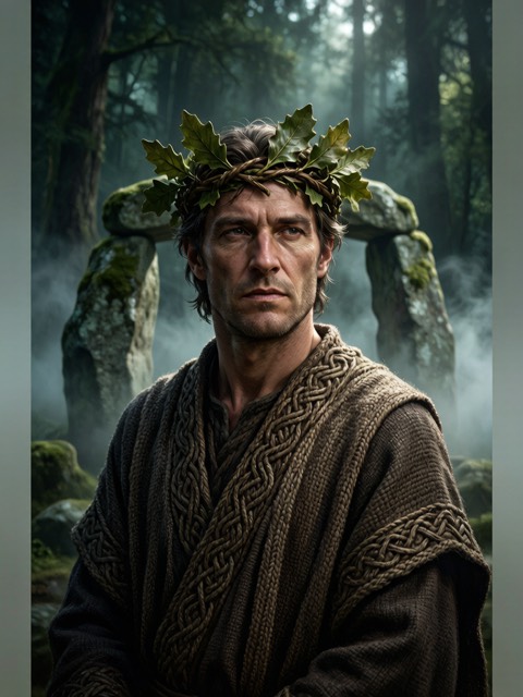 Celtic Druid Portrait AI portrait example