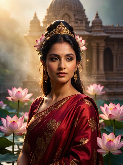 Hindu Devi Portrait AI portrait example