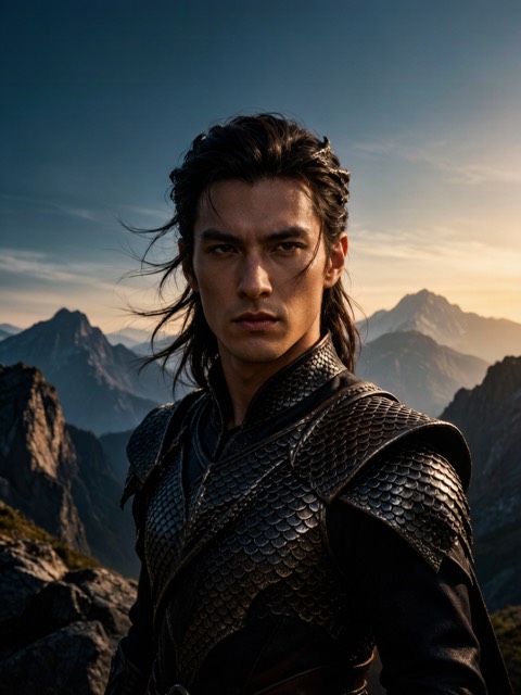Dragon Rider Portrait AI portrait example