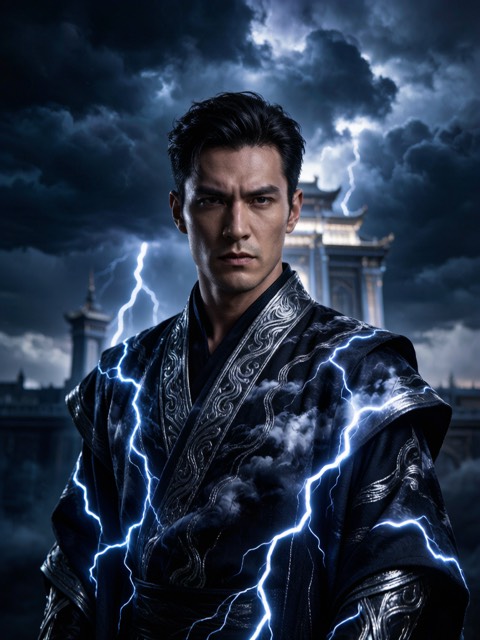 Thunder Deity Portrait AI portrait example