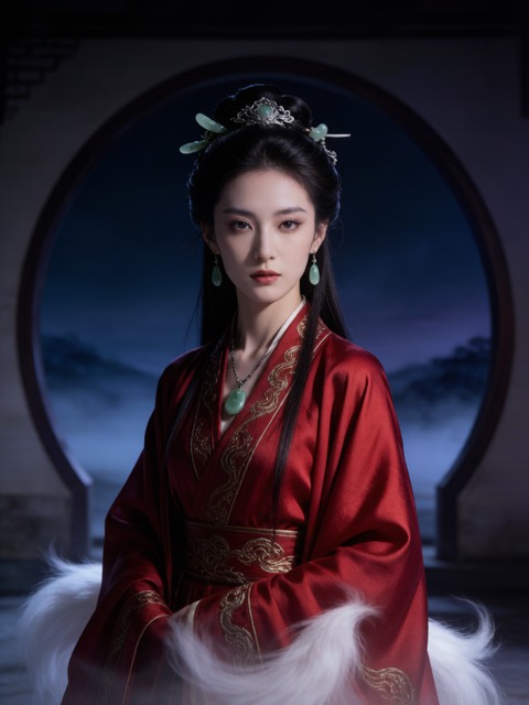 Huli Jing Fox Spirit AI portrait example