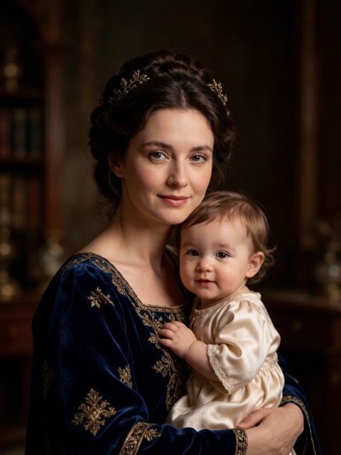 Mother and Child Royal Portrait