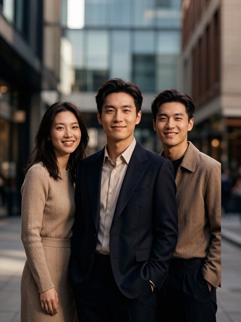 Friends Squad Portrait AI portrait example