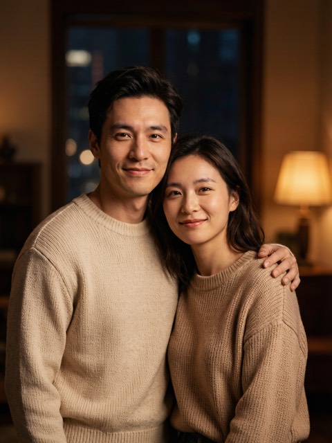 Best Friends Duo Portrait AI portrait example